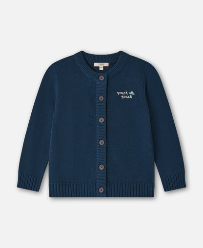 FLIINK MAHDI KNIT CARDIGAN CARDIGAN INSIGNIA BLUE