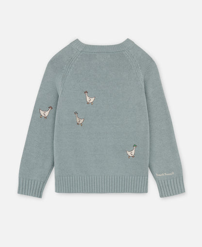 FLIINK MAHDI KNIT PULLOVER PULLOVER SLATE