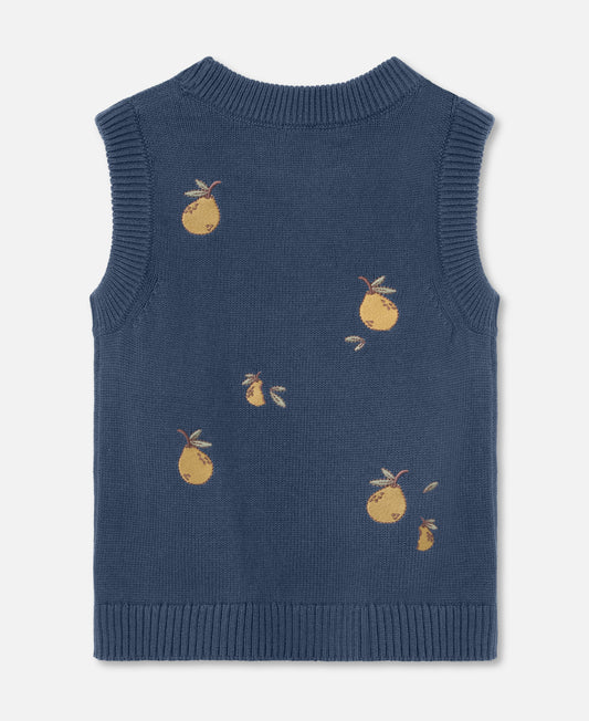 FLIINK MAHDI PEAR VEST VEST INSIGNIA BLUE