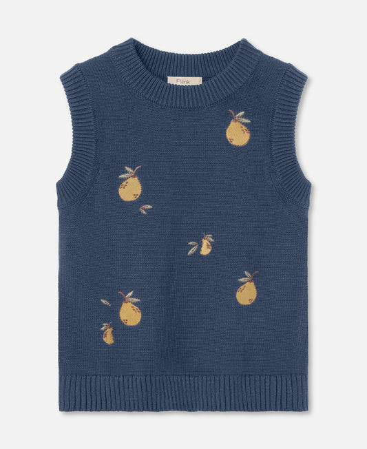 FLIINK MAHDI PEAR VEST VEST INSIGNIA BLUE