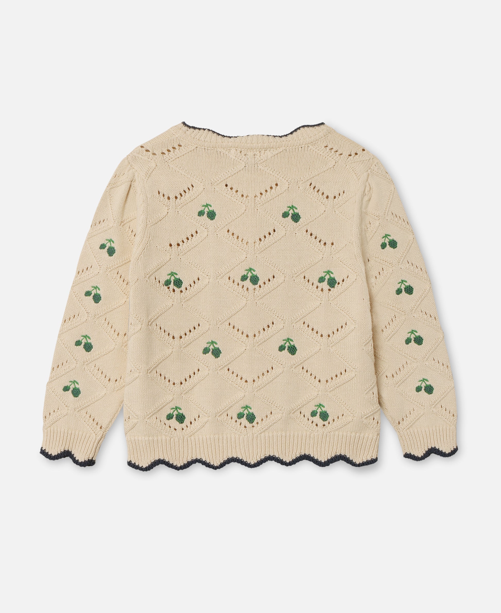 FLIINK MELA RUFFLE CARDIGAN CARDIGAN SANDSHELL