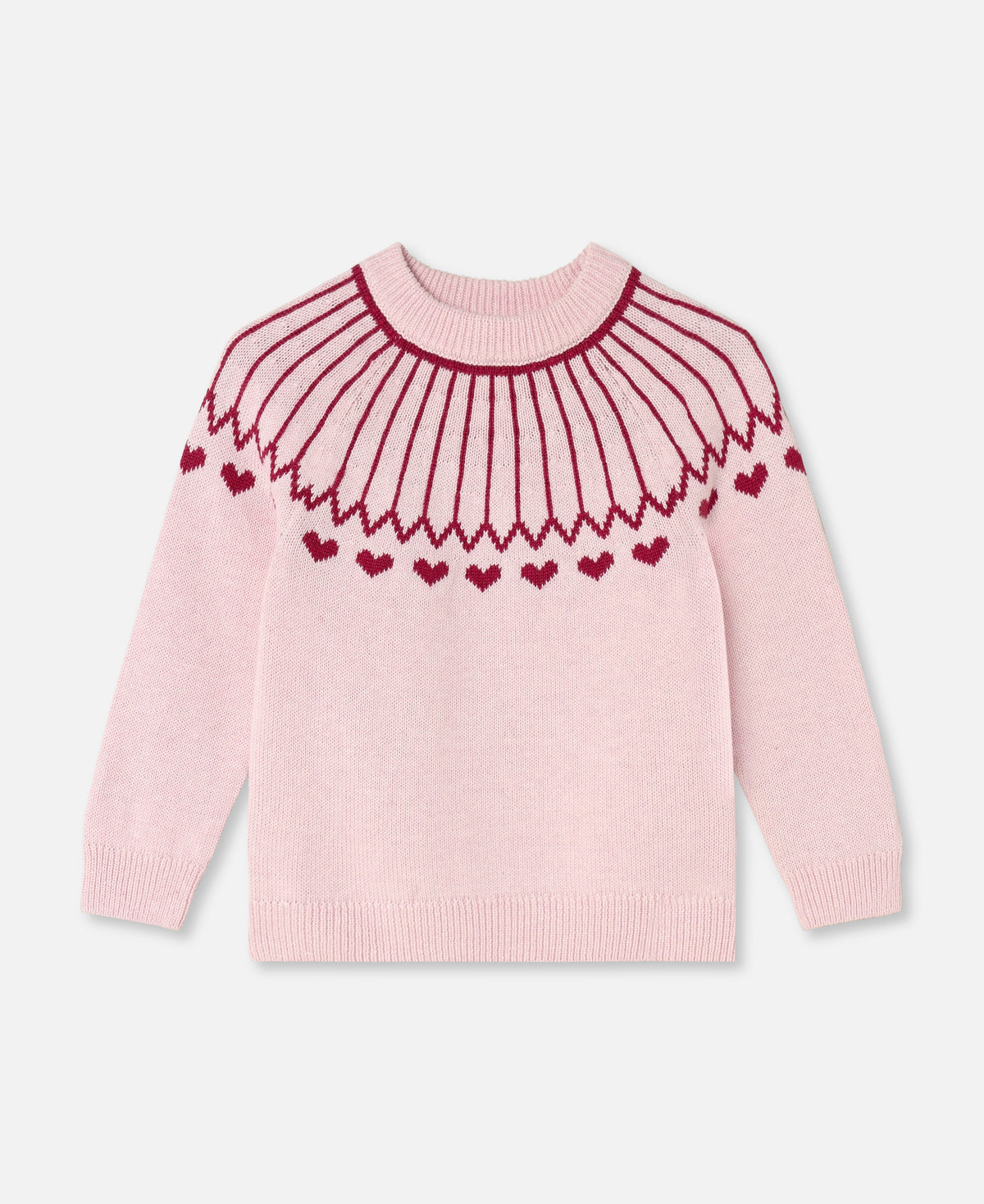 FLIINK NOVA HEART PULLOVER PULLOVER SMOKE ROSE / RED BUD