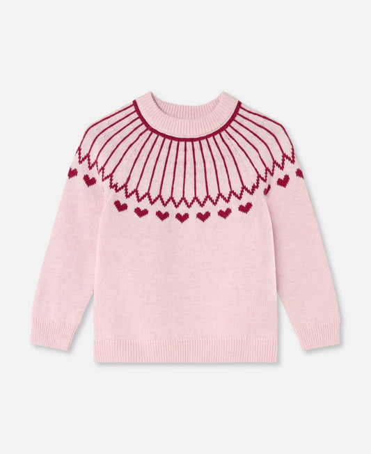 FLIINK NOVA HEART PULLOVER PULLOVER SMOKE ROSE / RED BUD
