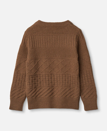 FLIINK NOVA KNIT PATTERN PULLOVER PULLOVER CARAFE