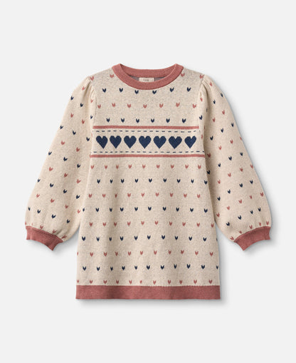 FLIINK NOVA MULTI HEART DRESS DRESS SANDSHELL