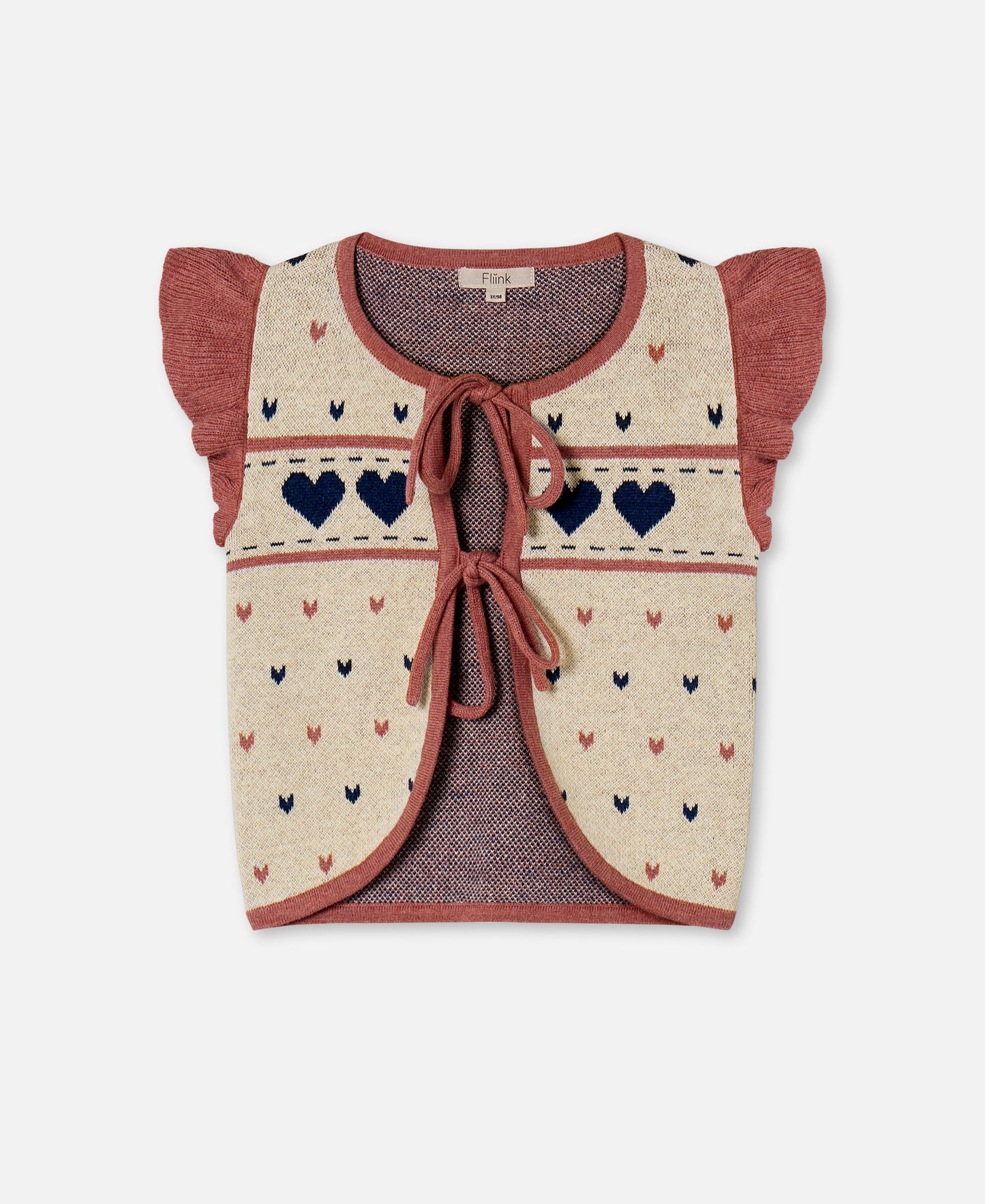 FLIINK NOVA MULTI HEART VEST VEST SANDSHELL