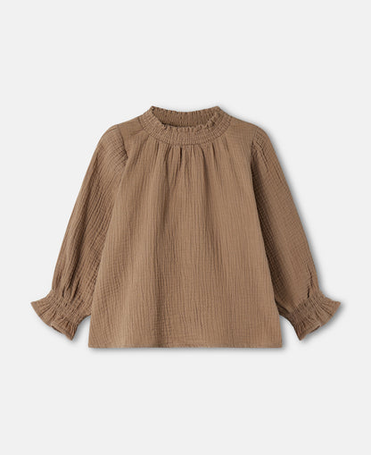 FLIINK PACO LS BLOUSE BLOUSE PINE BARK