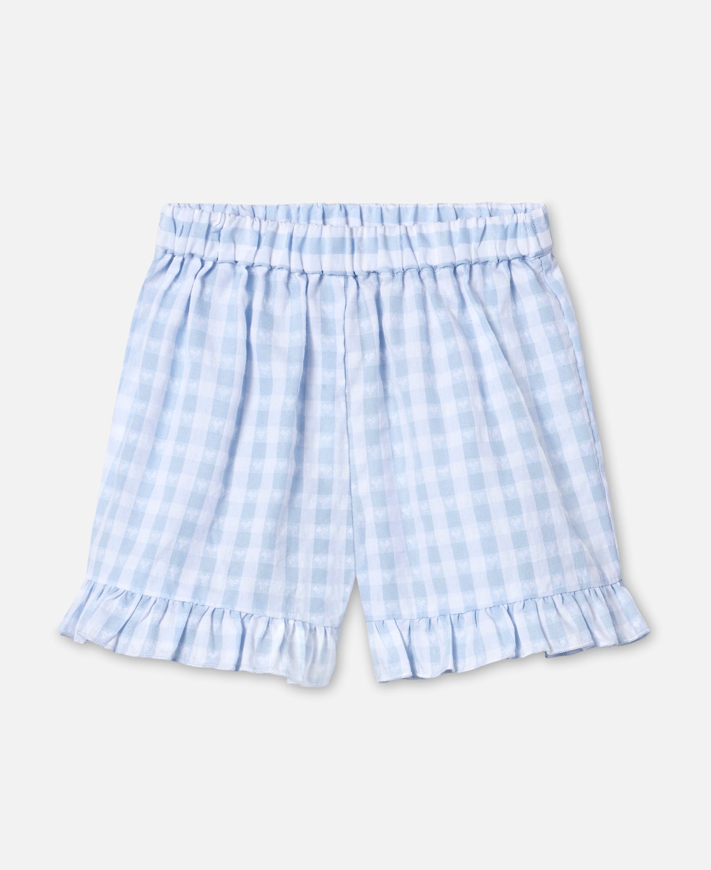 FLIINK PARI RUFFLE SHORTS SHORTS DREAM BLUE CHECK