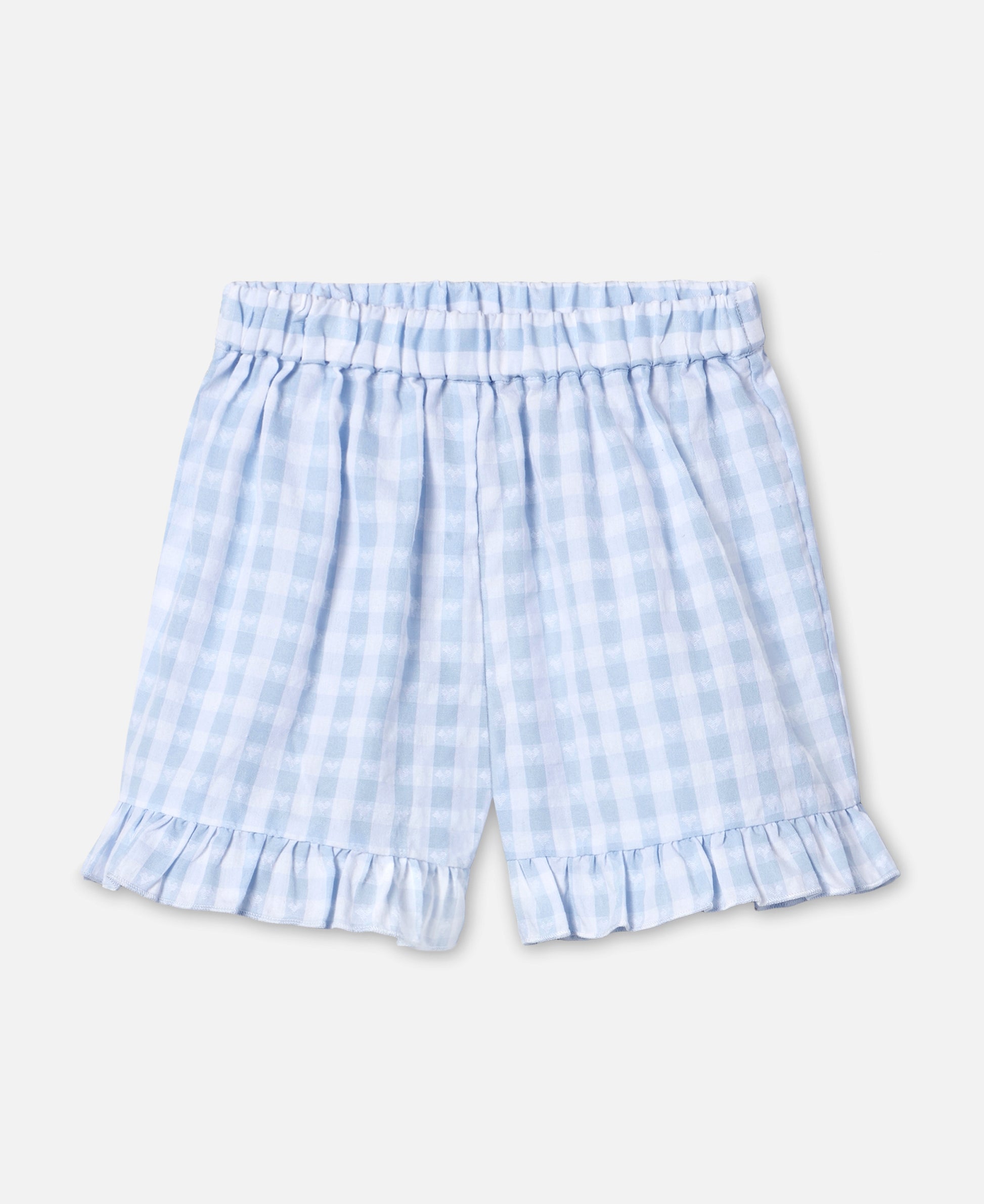 FLIINK PARI RUFFLE SHORTS SHORTS DREAM BLUE CHECK