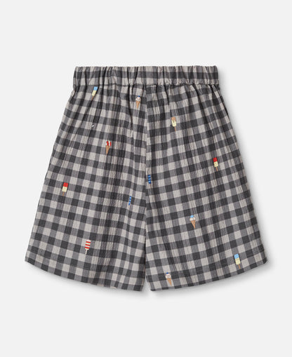 FLIINK POLAR SHORTS SHORTS MAGNET CHECK AOP