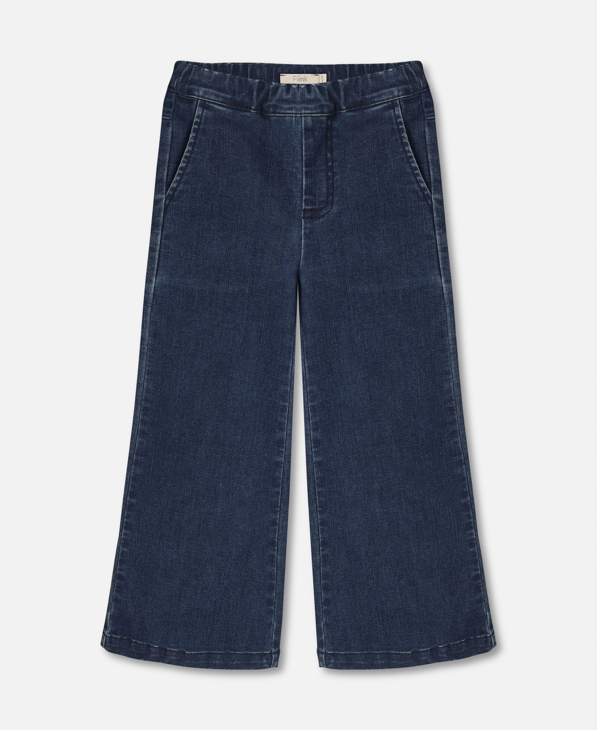 FLIINK ROCKY FLARE DENIM PANT PANT DARK DENIM BLUE