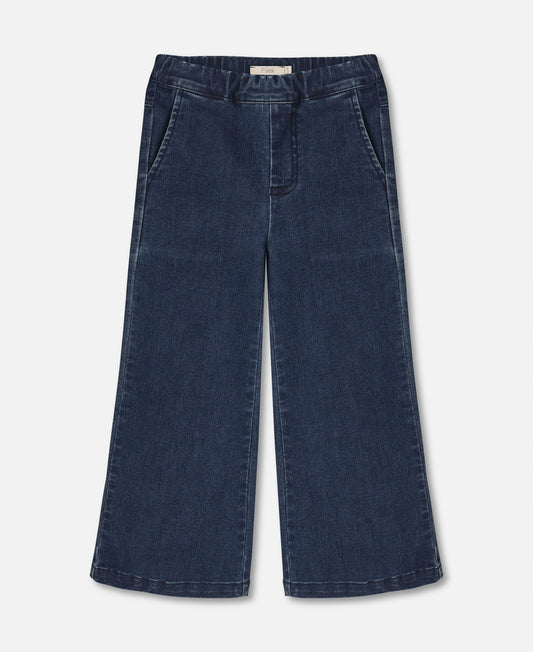 FLIINK ROCKY FLARE DENIM PANT PANT DARK DENIM BLUE