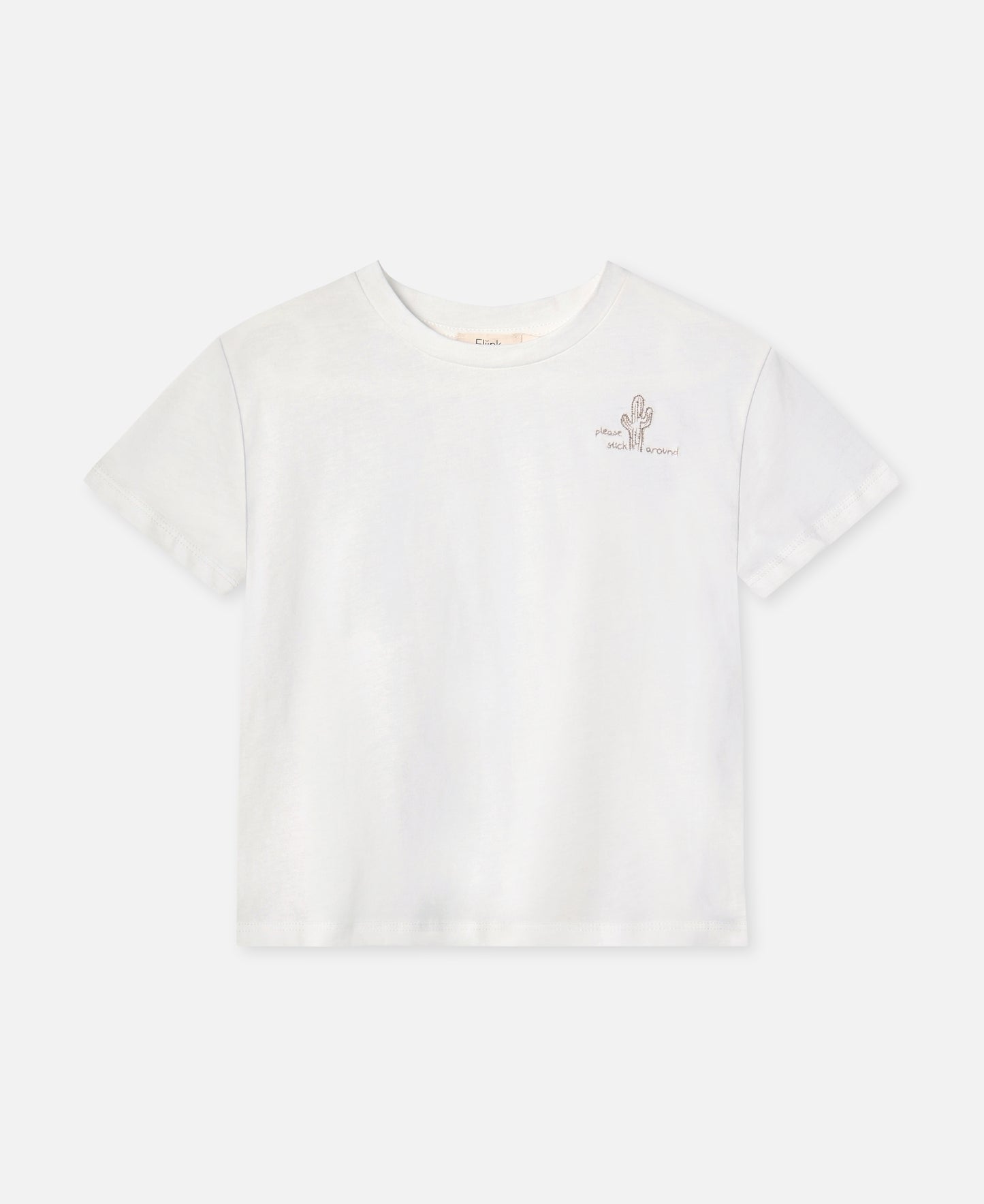 FLIINK SOMMER CACTUS T-SHIRT T-SHIRT CLOUD DANCER