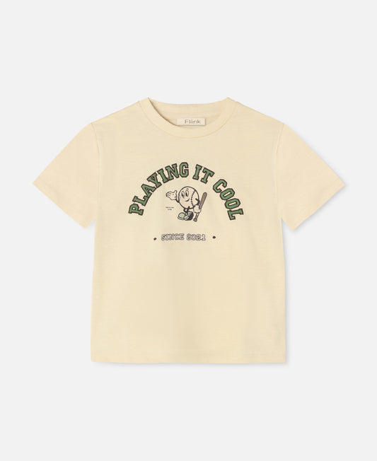 FLIINK SOMMER COOL T-SHIRT T-SHIRT SANDSHELL