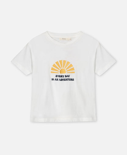 FLIINK SOMMER SUN T-SHIRT T-SHIRT CLOUD DANCER
