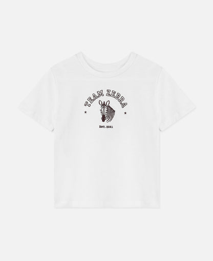 FLIINK SOMMER ZEBRA T-SHIRT T-SHIRT CLOUD DANCER