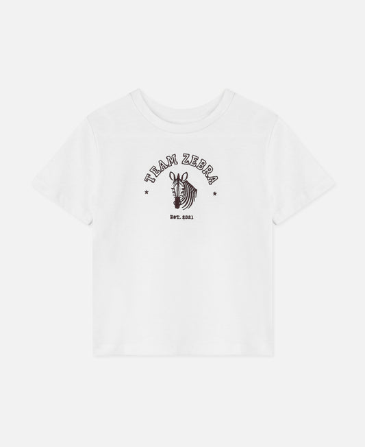 FLIINK SOMMER ZEBRA T-SHIRT T-SHIRT CLOUD DANCER