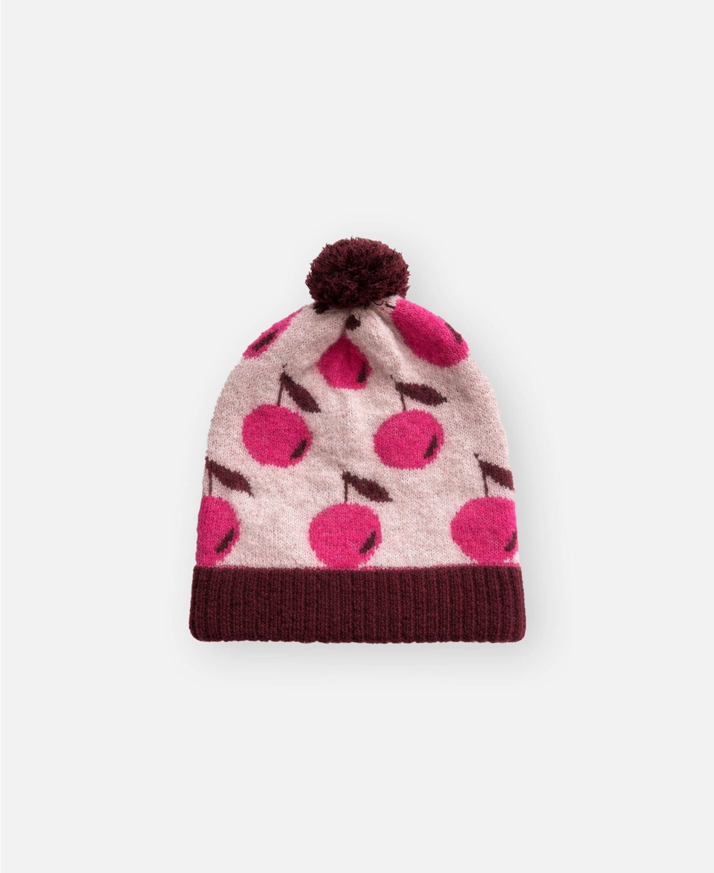 FLIINK STAR ALPACA BERRY BEANIE BEANIE SMOKE ROSE / RED BUD