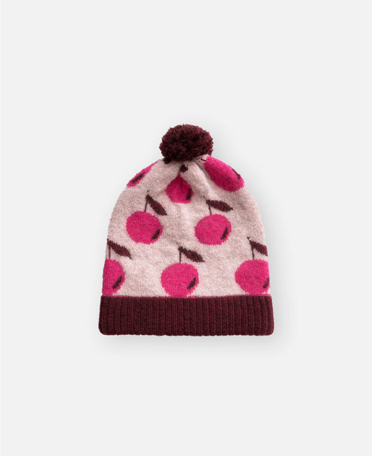 FLIINK STAR ALPACA BERRY BEANIE BEANIE SMOKE ROSE / RED BUD