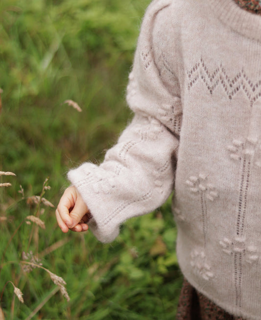 FLIINK STAR ALPACA BLOUSE BLOUSE PEACH WHIP