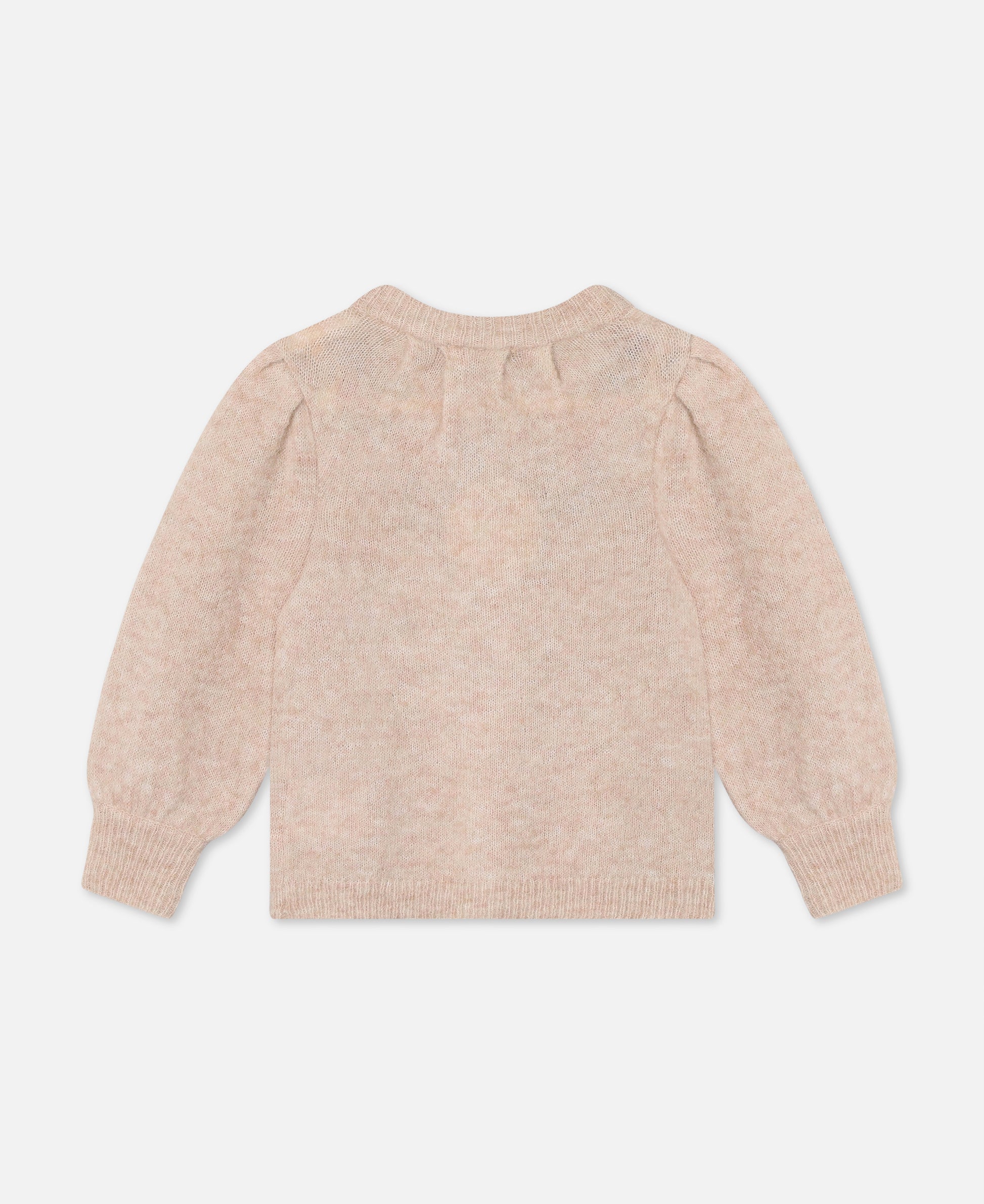 FLIINK STAR ALPACA EMBROIDERED CARDIGAN CARDIGAN PEACH WHIP