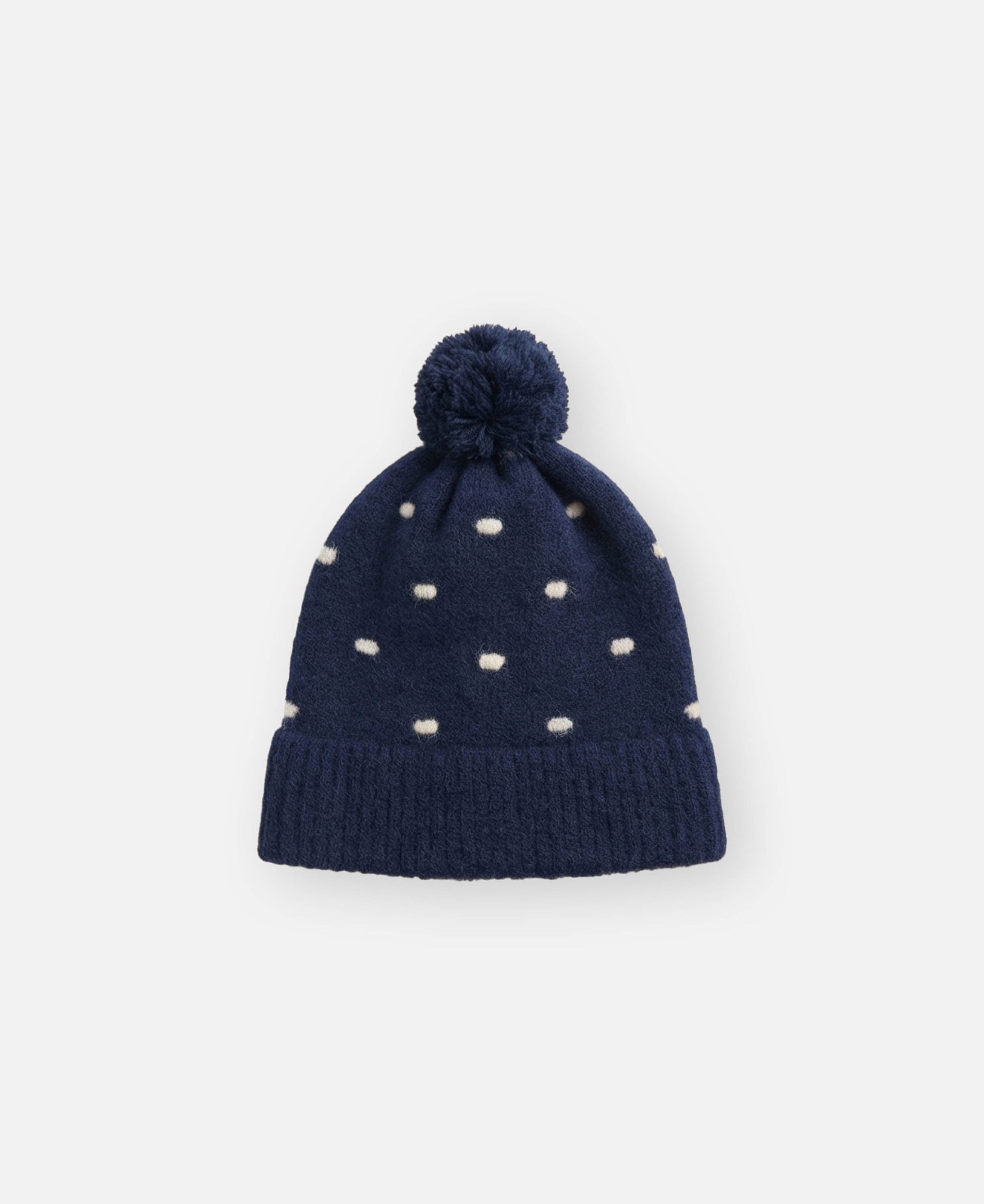 FLIINK STAR ALPACA POLKA BEANIE BEANIE INSIGNIA BLUE / SANDSHELL