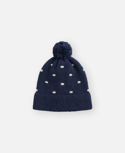 FLIINK STAR ALPACA POLKA BEANIE BEANIE INSIGNIA BLUE / SANDSHELL