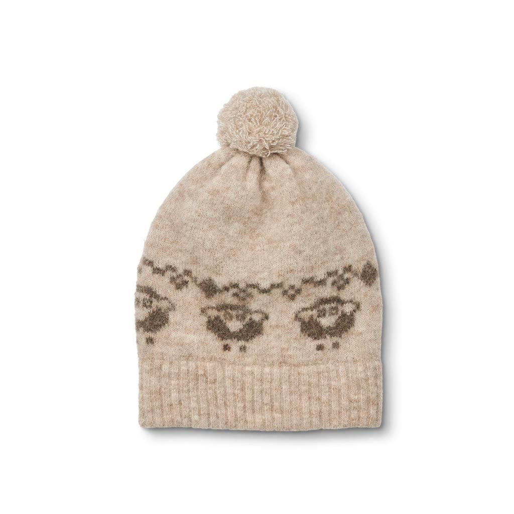 FLIINK STAR BEANIE BEANIE SANDSHELL FOSSIL SHEEP PATTERN