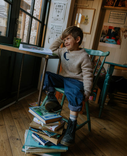 FLIINK STAR MOON PULLOVER PULLOVER SANDSHELL