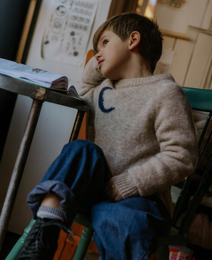 FLIINK STAR MOON PULLOVER PULLOVER SANDSHELL