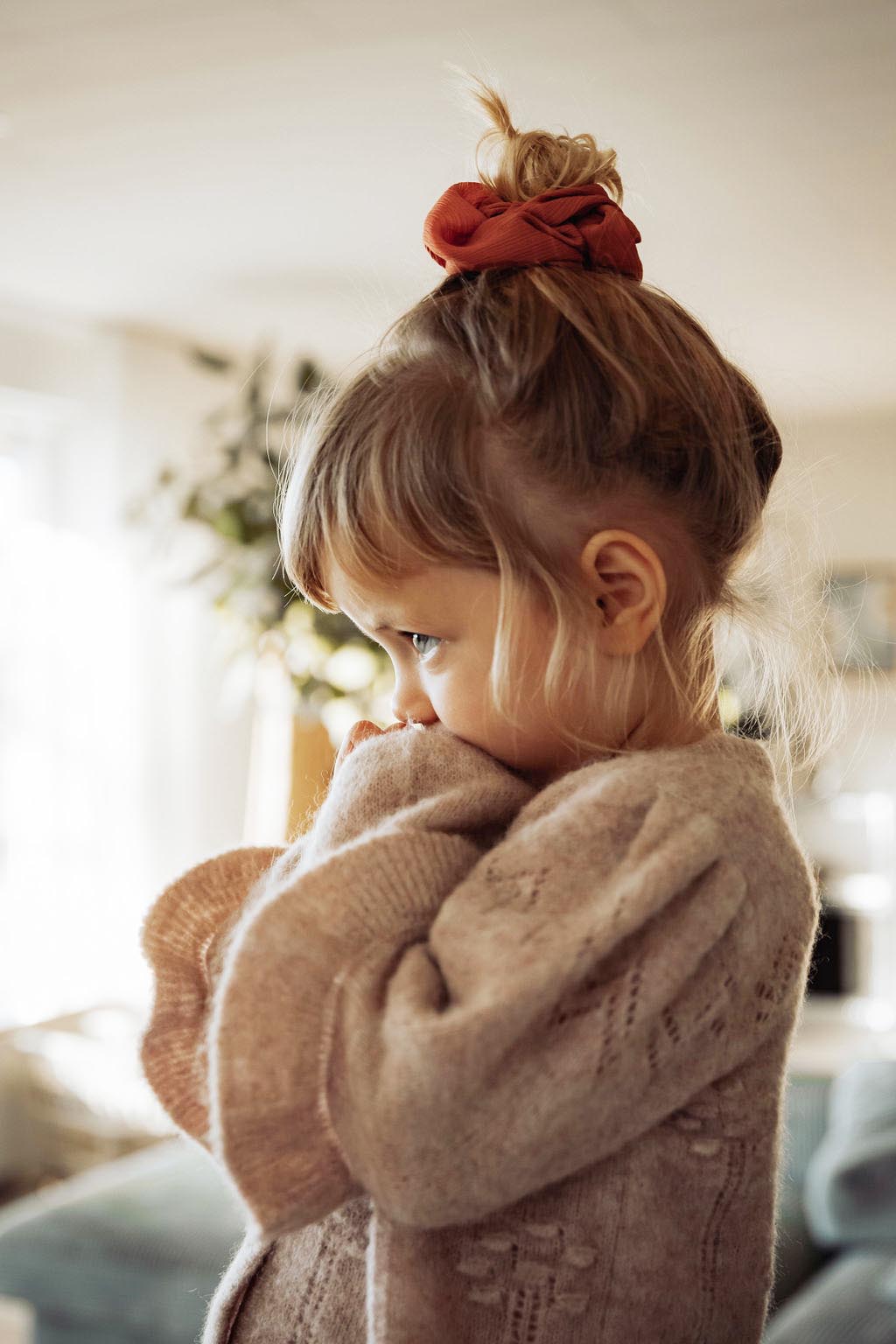 FLIINK STAR PUFF CARDIGAN CARDIGAN PEACH WHIP