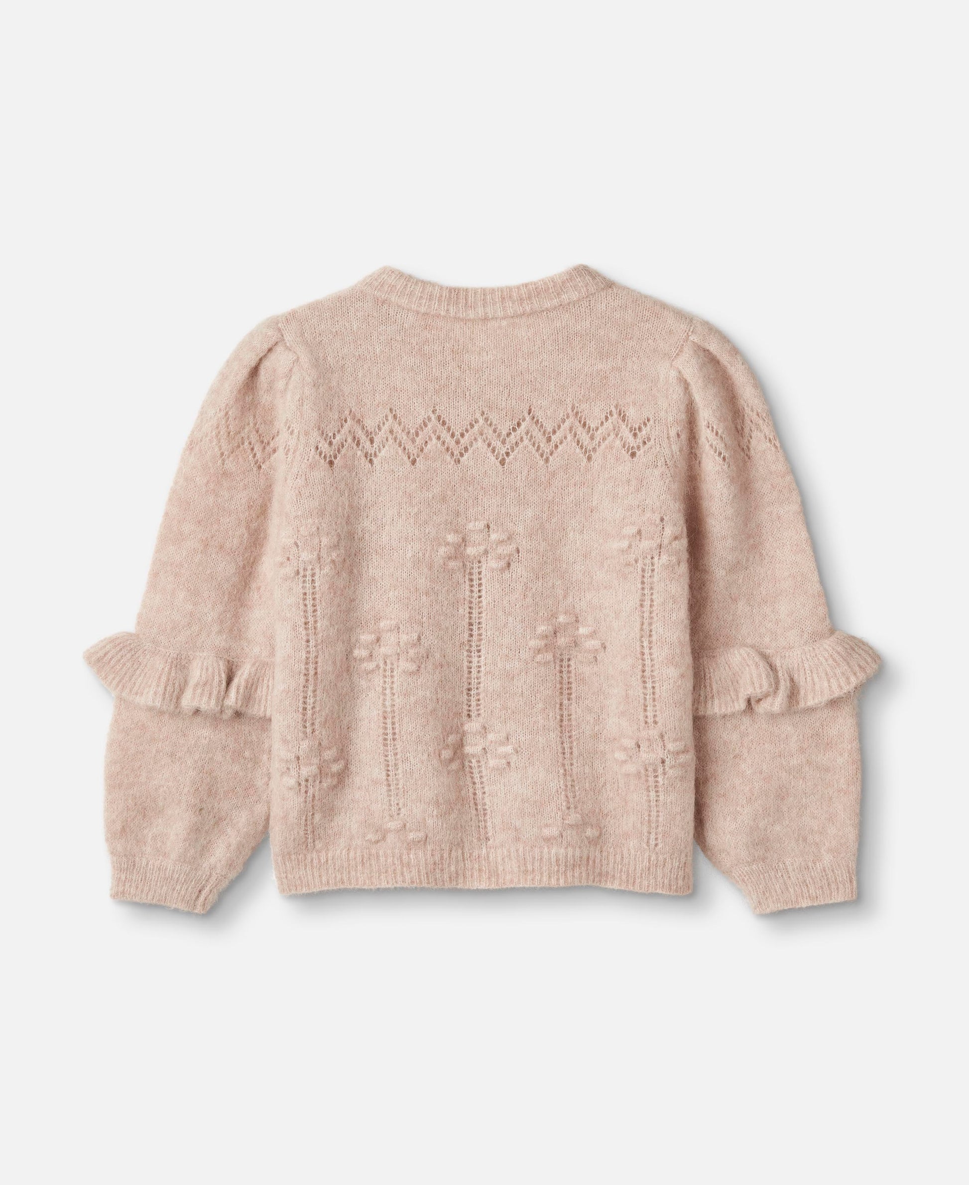 FLIINK STAR PUFF CARDIGAN CARDIGAN PEACH WHIP
