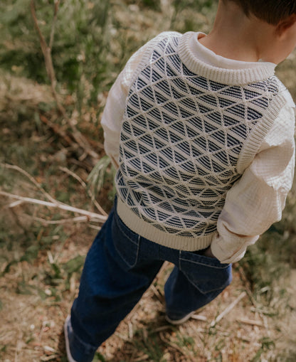 FLIINK SUNE KNIT VEST VEST SANDSHELL