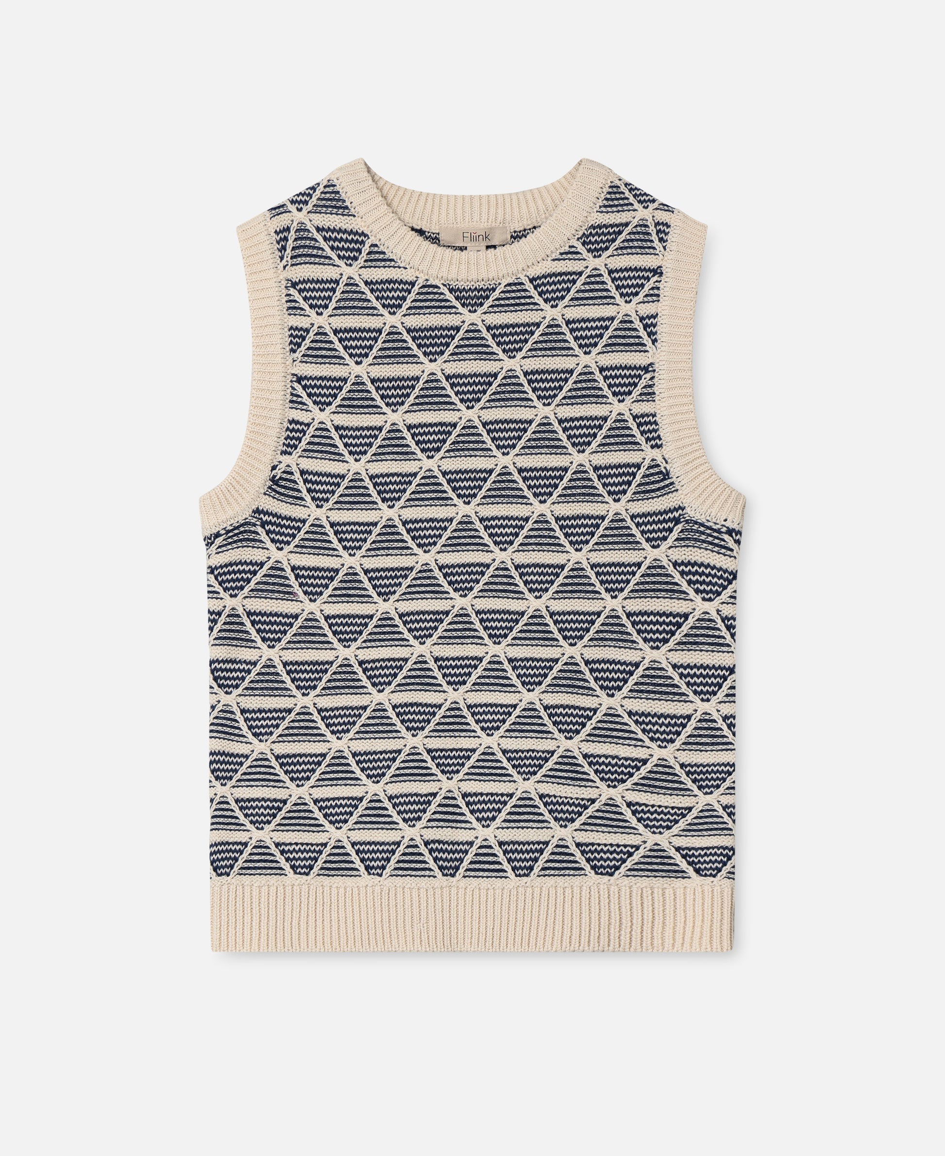 FLIINK SUNE KNIT VEST VEST SANDSHELL