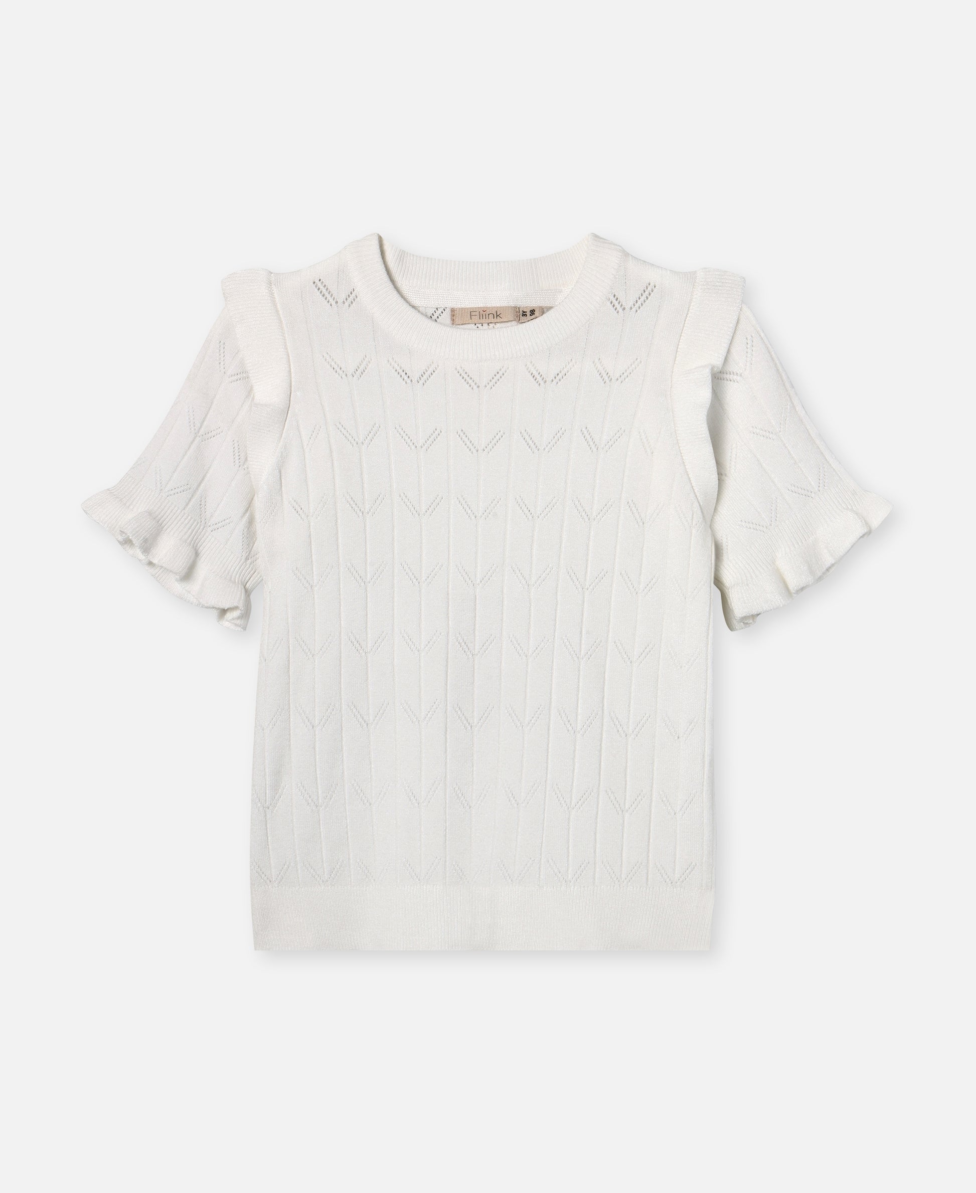 FLIINK SUNNY SS BLOUSE BLOUSE CLOUD DANCER