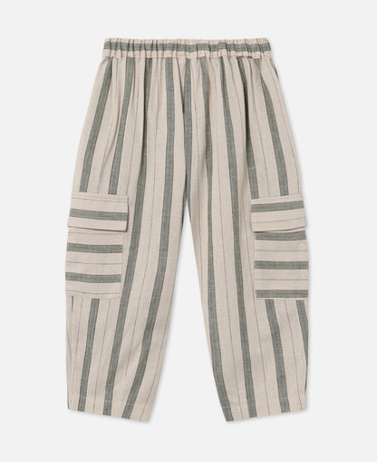 FLIINK VIRA CARGO PANT PANT HEDGE GREEN / SANDSHELL