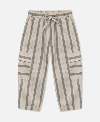 FLIINK VIRA CARGO PANT PANT HEDGE GREEN / SANDSHELL