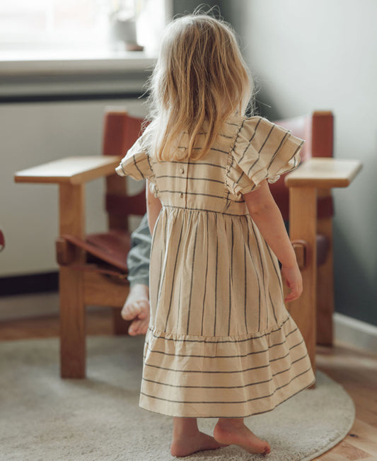 FLIINK VIRA DRESS DRESS SANDSHELL MAGNET STRIPE