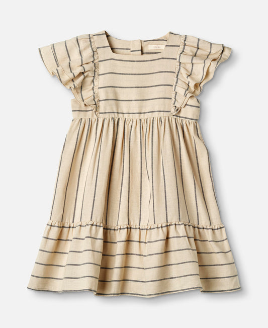 FLIINK VIRA DRESS DRESS SANDSHELL MAGNET STRIPE