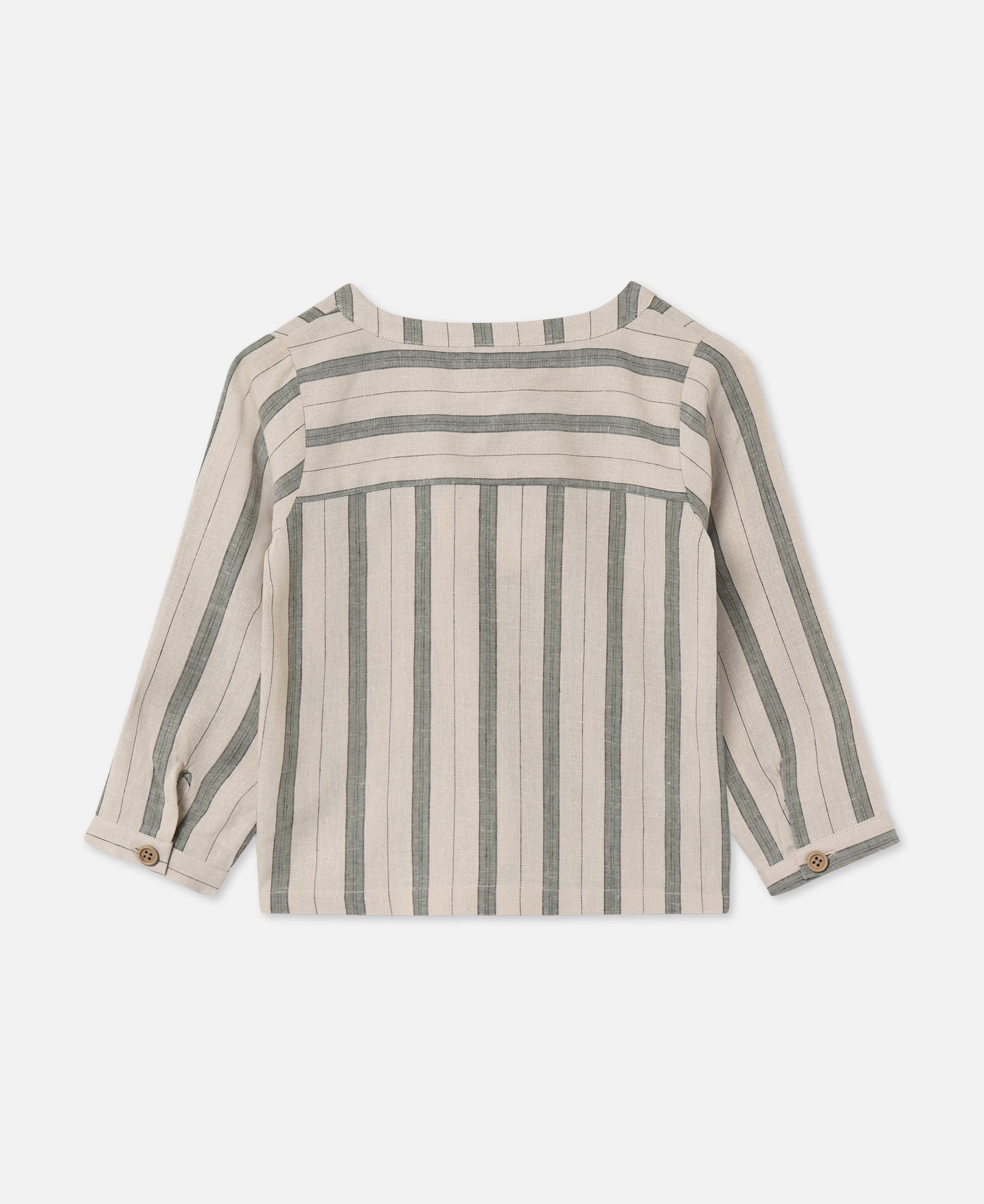 FLIINK VIRA LS SHIRT SHIRT HEDGE GREEN / SANDSHELL