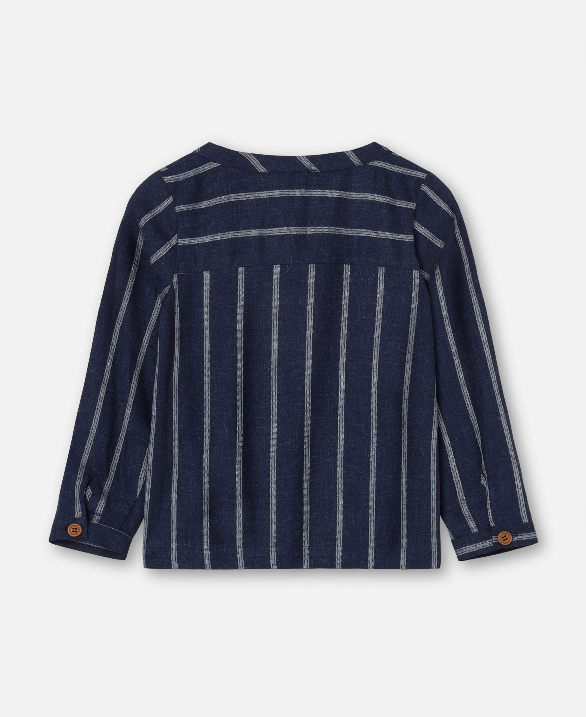 FLIINK VIRA LS SHIRT SHIRT INSIGNIA BLUE / SANDSHELL