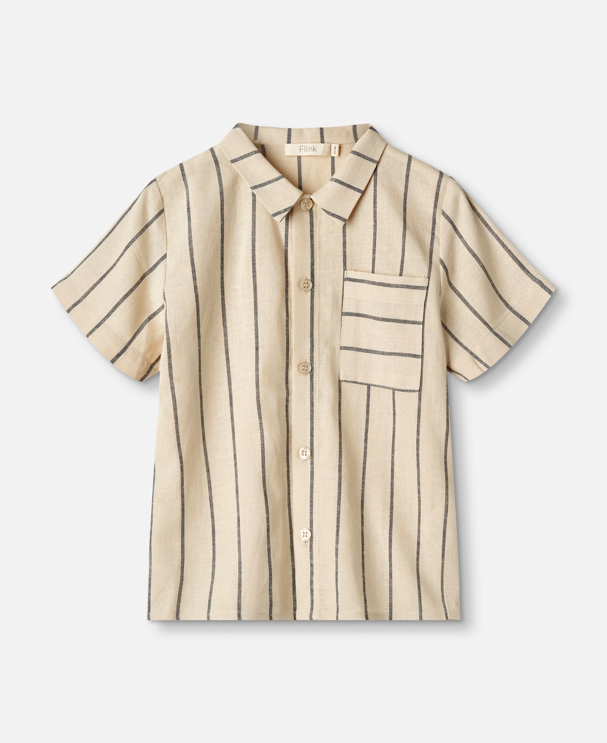 FLIINK VIRA SS SHIRT SHIRT SANDSHELL MAGNET STRIPE