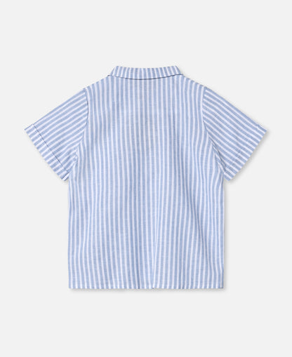 FLIINK VIRA SS SHIRT SHIRT DREAM BLUE/ CLOUD DANCER