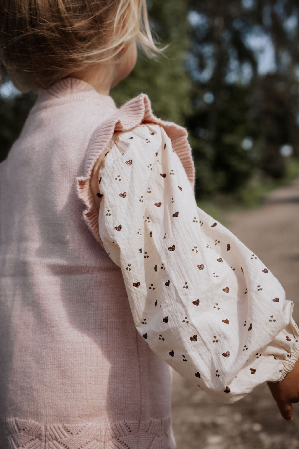 FLIINK WINTER LS BLOUSE BLOUSE SANDSHELL AOP