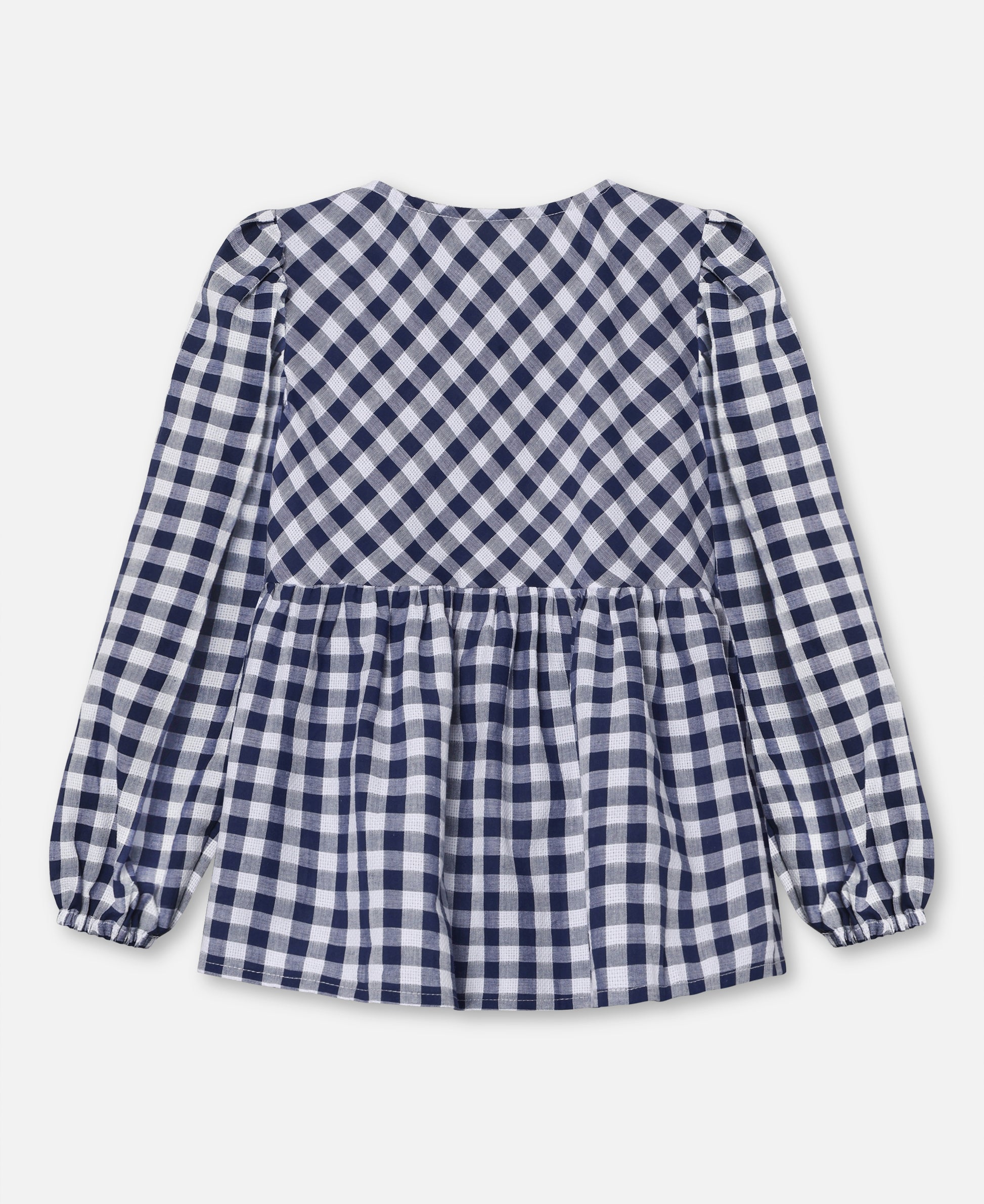 FLIINK ZORRO LS BLOUSE BLOUSE INSIGNIA SANDSHELL CHECK