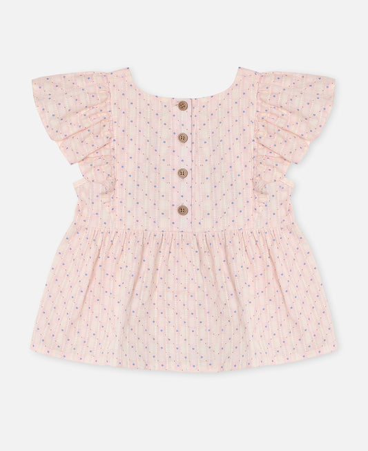 FLIINK ZORRO SL TOP SINGLET CHALK PINK CHECK AOP