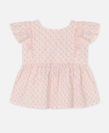FLIINK ZORRO SL TOP SINGLET CHALK PINK CHECK AOP
