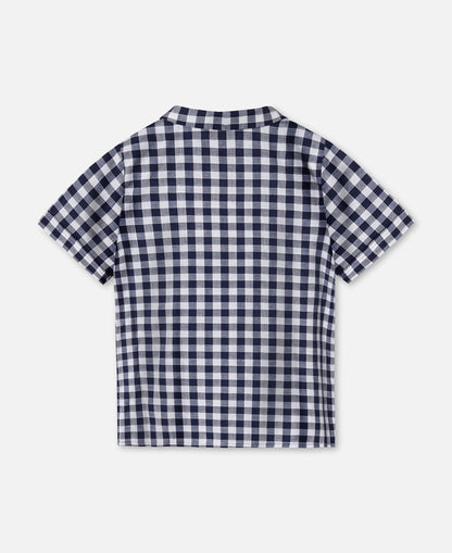 FLIINK ZORRO SS SHIRT SHIRT INSIGNIA SANDSHELL CHECK