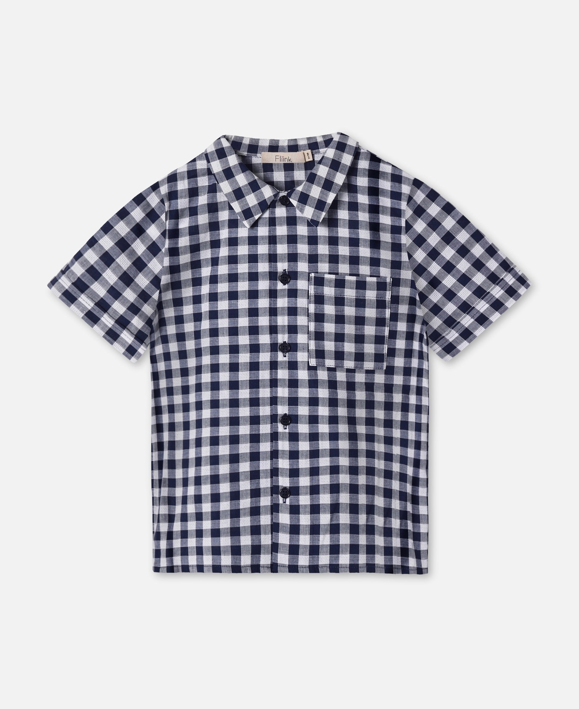 FLIINK ZORRO SS SHIRT SHIRT INSIGNIA SANDSHELL CHECK