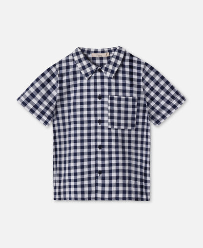 FLIINK ZORRO SS SHIRT SHIRT INSIGNIA SANDSHELL CHECK